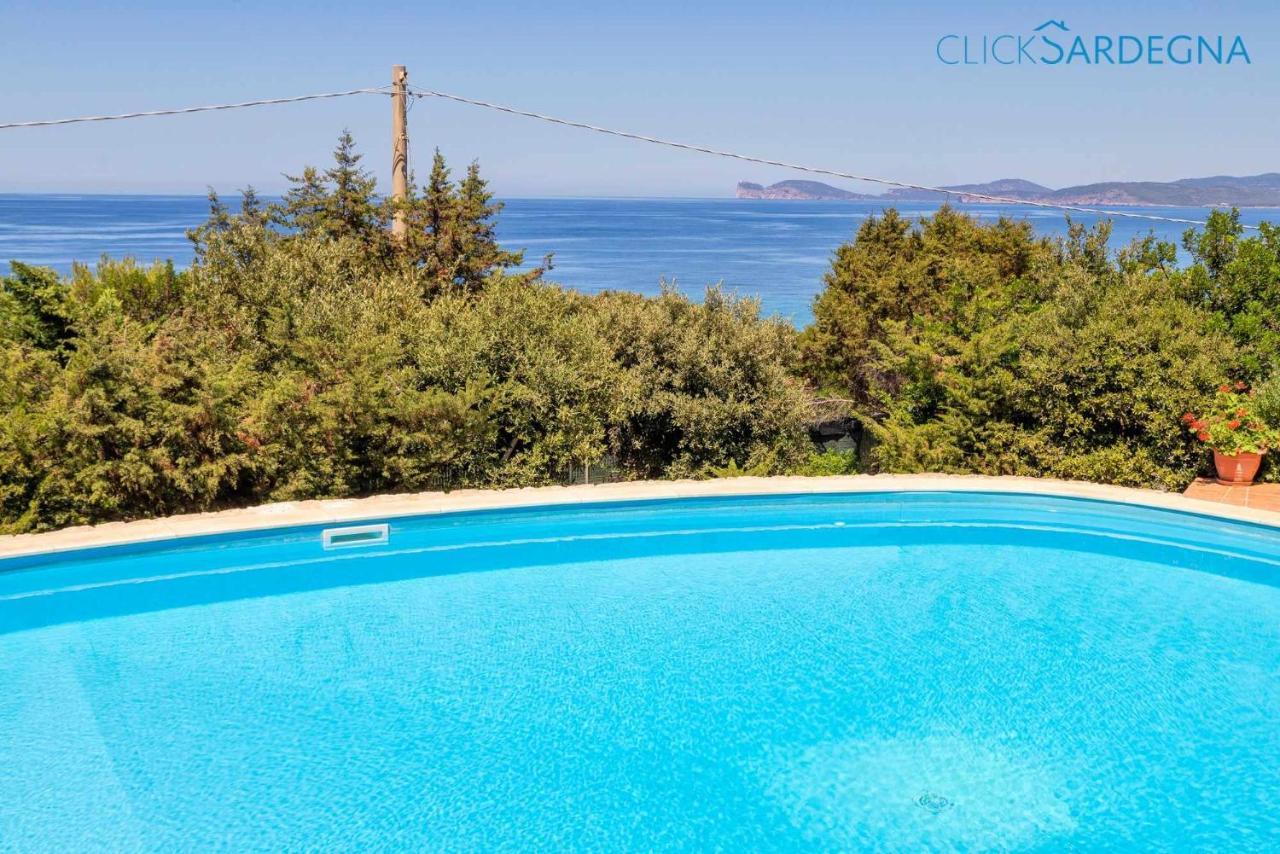 Julia Vista Con Piscina Ad Uso Esclusivo Vista Mare Spettacolare Villa Alghero